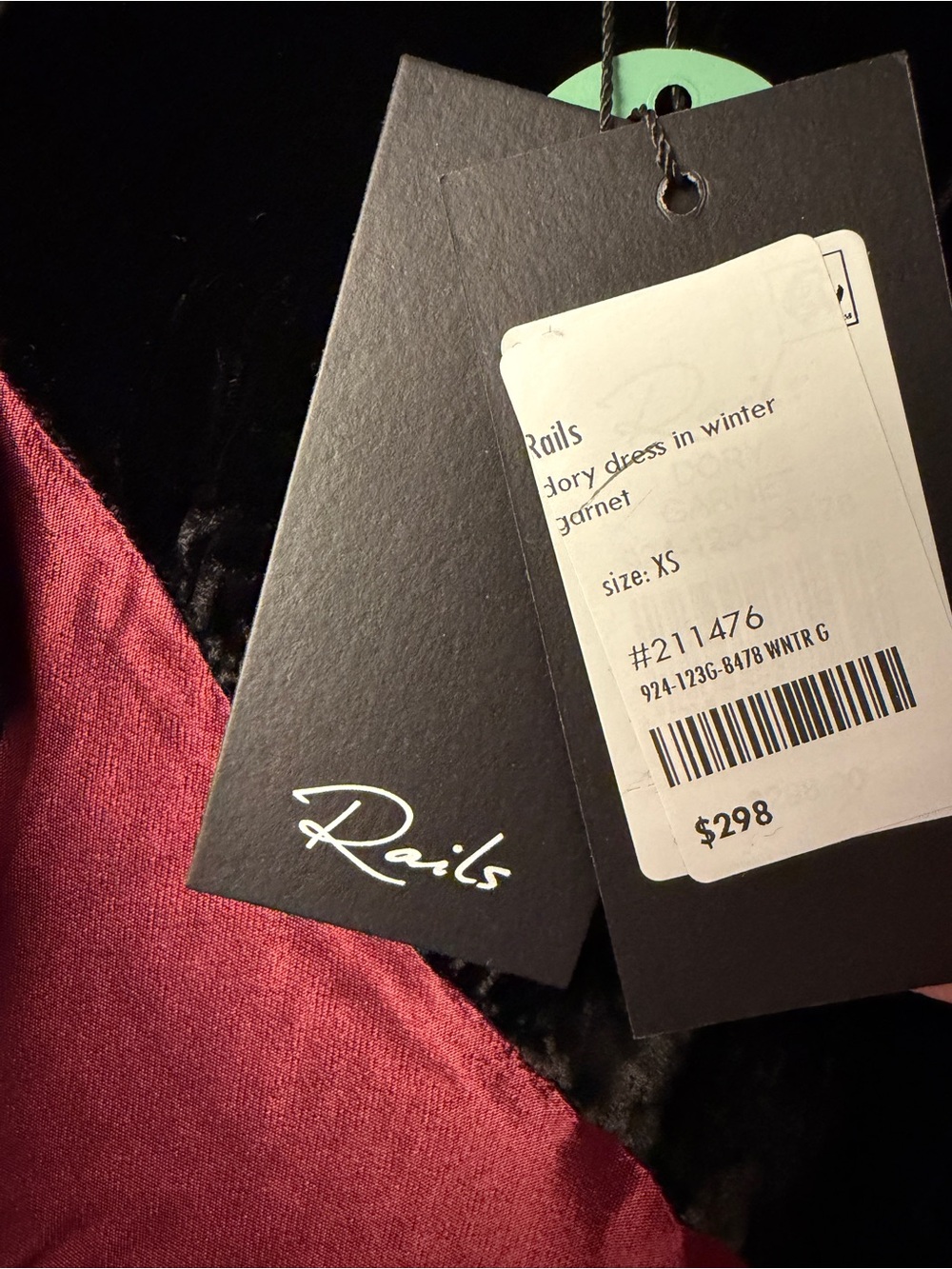 NWT Rails -- Dory Dress in Winter Garnet -- Xs - Picture 3 of 7